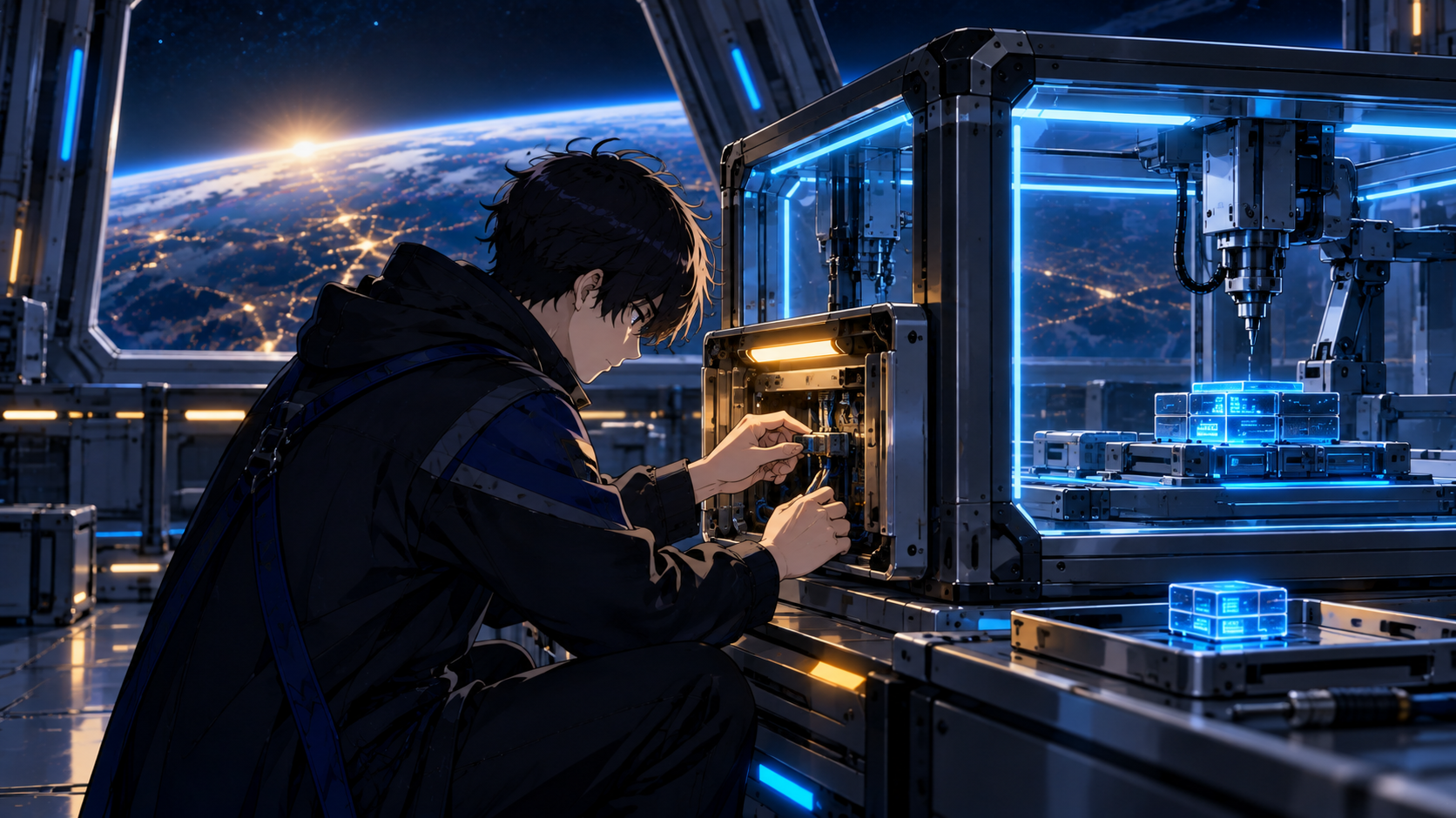 Illustration of repairing the workbench interface
