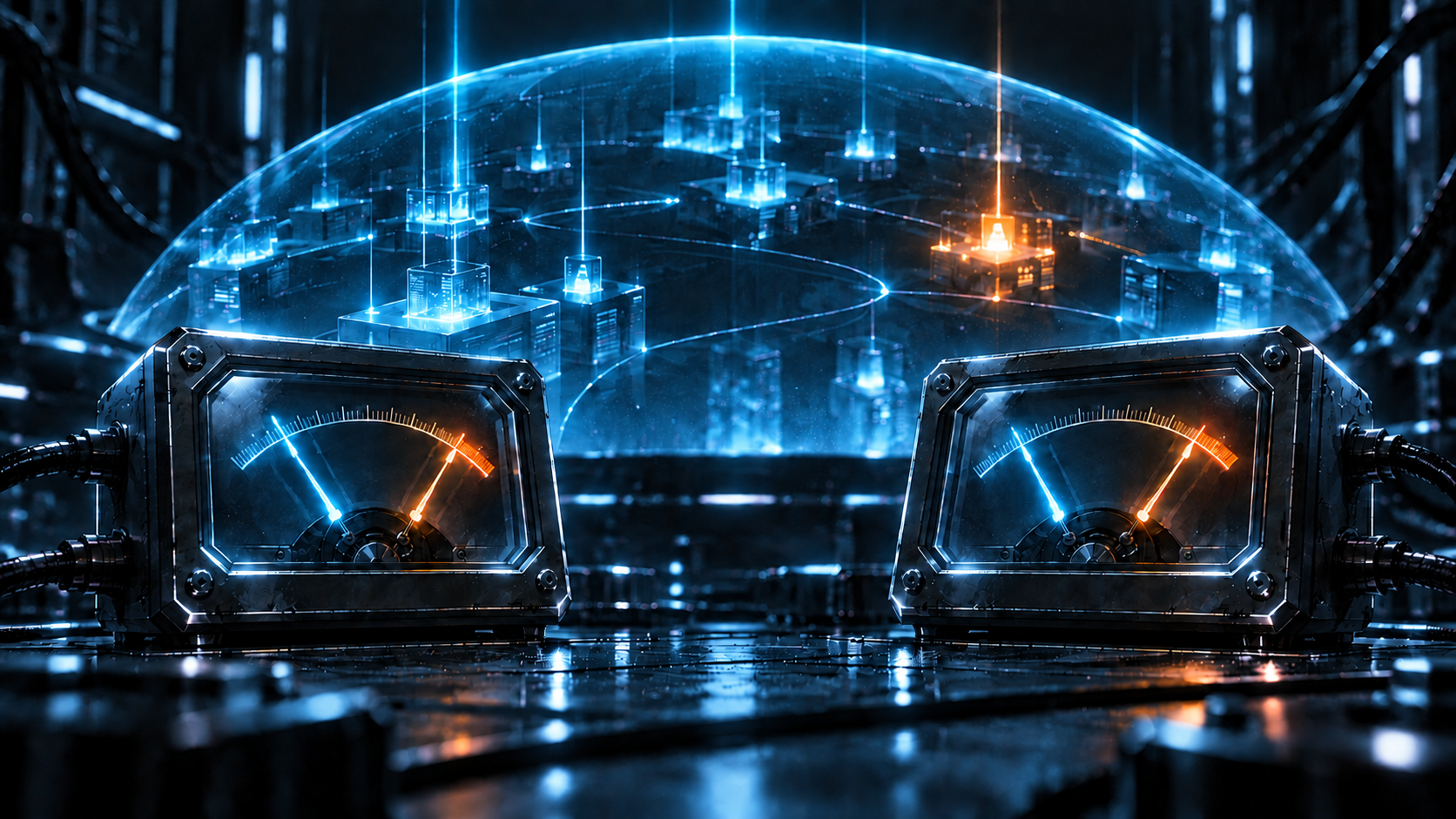 Two local meters agree while an account-wide view reveals activity beyond their shared scope